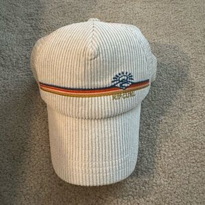 Rip Curl Beige Corduroy Cap with Embroidered Logo